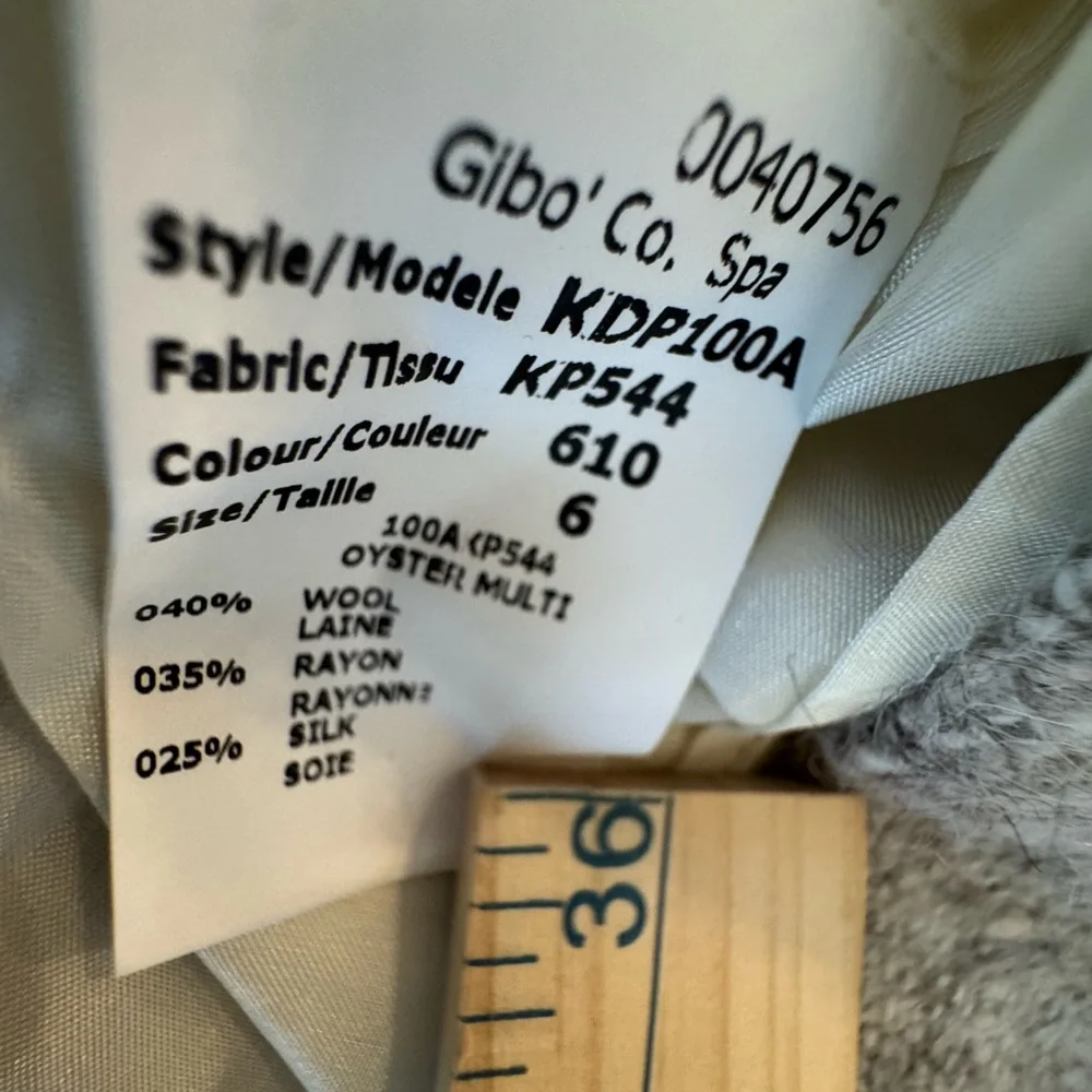 Michael Kors Gray‎ Tan Woven Wool Pencil Skirt NEW